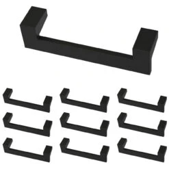 Liberty (10-PACK) 3-3/4" Mirrored Pull Flat Black