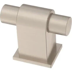 1-13/32" Deco Knob Satin Nickel