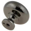 Liberty (25-Pack) 1-1/4" Logan Knob Black Chrome