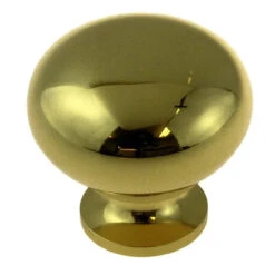 Liberty (25-Pack) 1-1/4" Classic Restoration Knob Solid Polished Brass