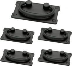 Liberty (5-Pack) 3" Horizontal Bail Pull Flat Black