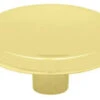 Liberty (12-Pack) 1-7/16" Concave Round Knob Polished Brass