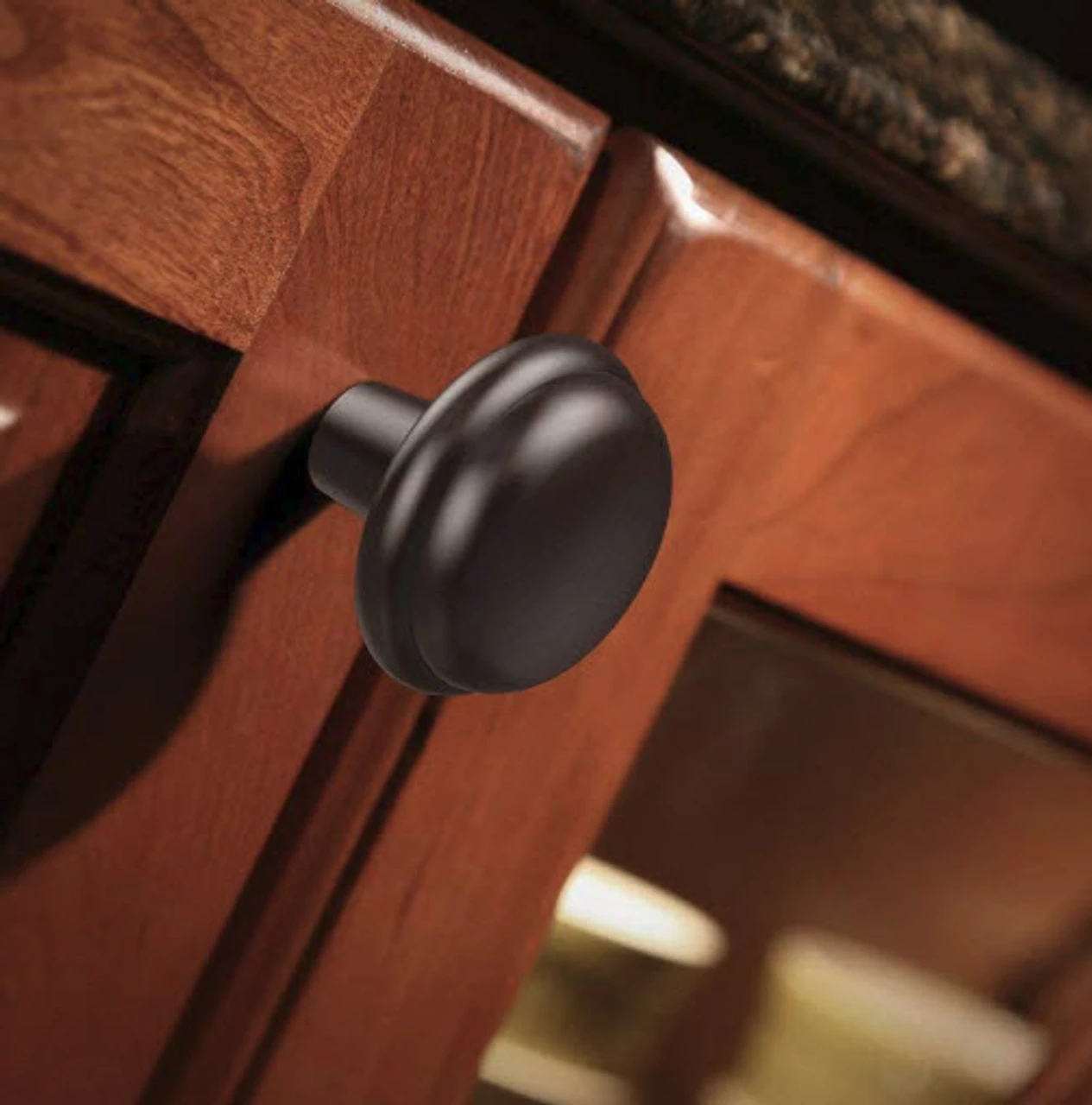 (25 Pack) 1-1/8" Mushroom Knobs Dark Oil Rubbed Bronze 2 (25 Pack) 1-1/8" Mushroom Knobs Dark Oil Rubbed Bronze - Image 2