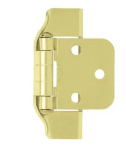 Liberty Pair 1/2" Overlay - Partial Wraparound Hinge - Brass LQ-H01915C-BP-O