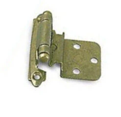 (Pair) 3/8" Inset/Offset Self Closing Hinge - Antique Brass