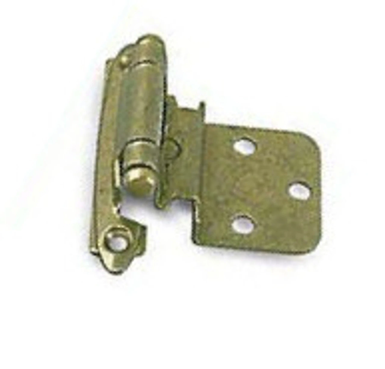 (Pair) 3/8" Inset/Offset Self Closing Hinge - Antique Brass 1 (Pair) 3/8" Inset/Offset Self Closing Hinge - Antique Brass