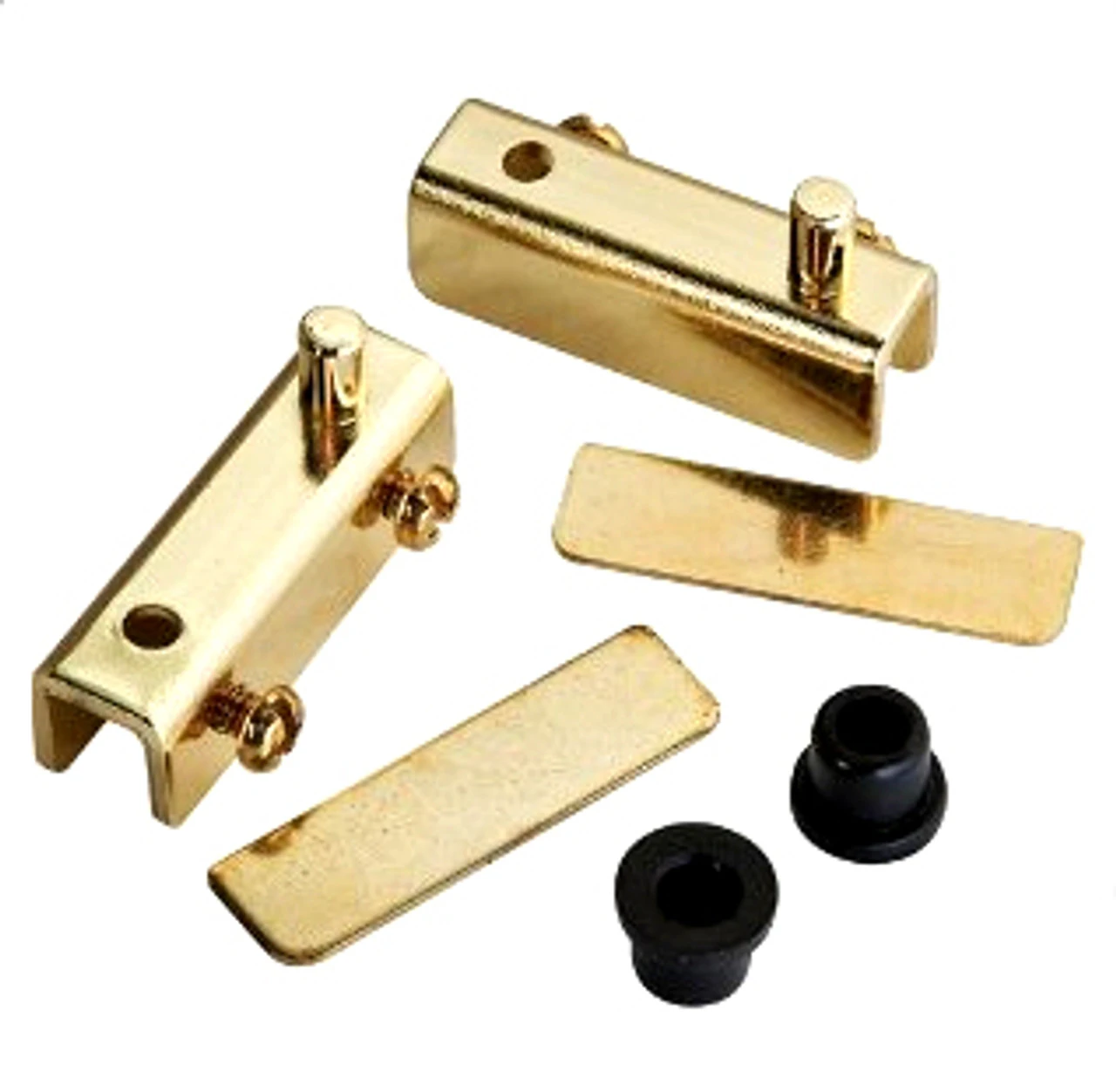 Liberty Pair Brass Glass Door Hinges With Spacers L-H1691A-BP-C 1 Liberty Pair Brass Glass Door Hinges With Spacers L-H1691A-BP-C