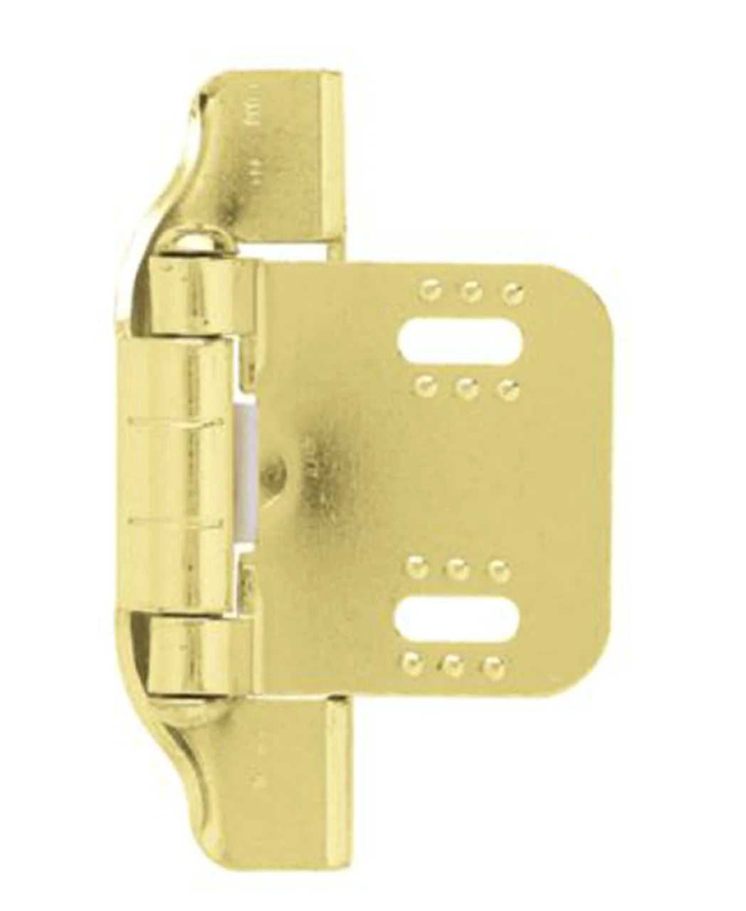 Liberty Pair Bright Brass Plated Hinges 1/4" Overlay Semi-Wrap L-H01911C-BP-O 1 Liberty Pair Bright Brass Plated Hinges 1/4" Overlay Semi-Wrap L-H01911C-BP-O