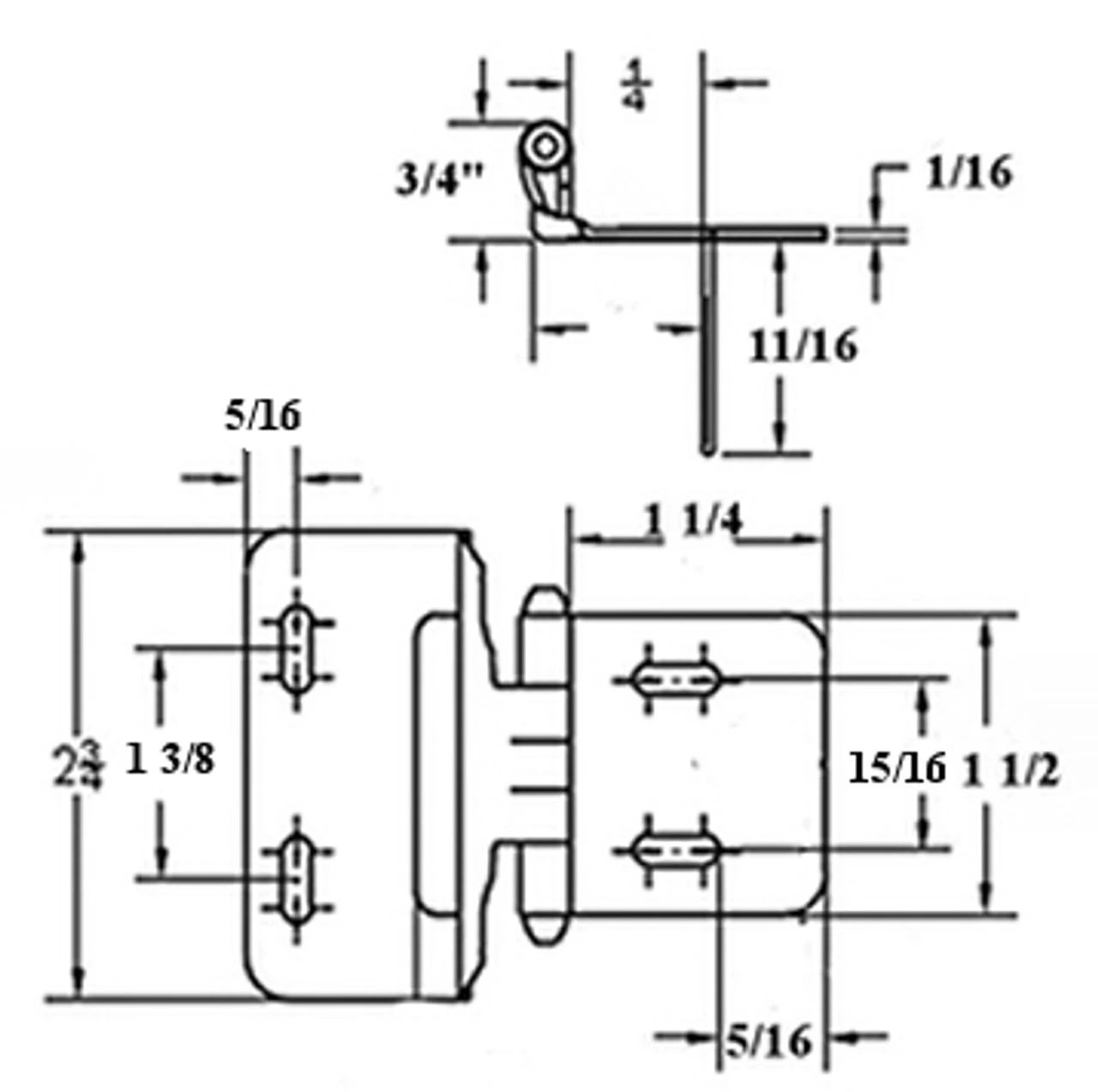 Liberty Pair Bright Brass Plated Hinges 1/4" Overlay Semi-Wrap L-H01911C-BP-O 2 Liberty Pair Bright Brass Plated Hinges 1/4" Overlay Semi-Wrap L-H01911C-BP-O - Image 2