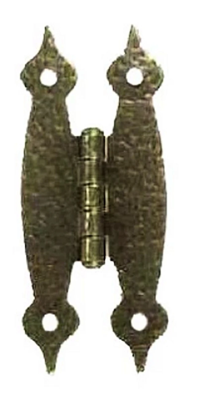 Pair 3-1/2" Hinges - Hammered Antique Brass H526ABPR 1 Pair 3-1/2" Hinges - Hammered Antique Brass H526ABPR