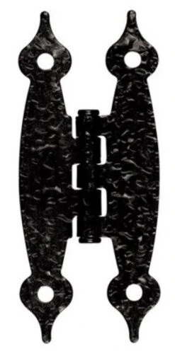 Pair Hinges - Hammered Black - Flush 3 1/2" H17-H526BLKPR