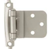 Liberty Pair Offset 3/8" Satin Nickel Hinge Self Closing L-H0104AC-SN-O2