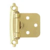 Liberty Pair Variable Overlay Self Closing Bright Brass Hinges L-H0103BV-BP-O