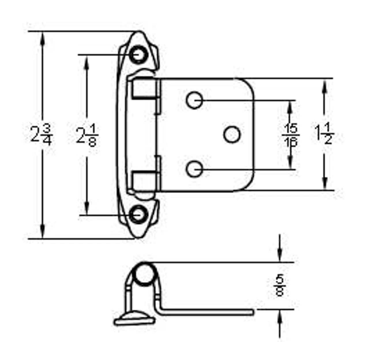 Liberty Pair Variable Overlay Self Closing Hinge Oil Rubbed Bronze L-H0103BC-500-C 3 Liberty Pair Variable Overlay Self Closing Hinge Oil Rubbed Bronze L-H0103BC-500-C - Image 3