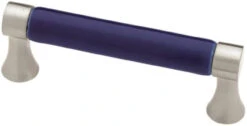 Liberty 3" Plum Ceramic Insert Pull Brushed Pewter