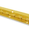 Piano Hinge - Stop 90 Degree - 75mm X 10mm - Mirror Polished Brass H11-PIANO-7510BP