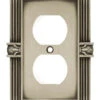 Liberty Pineapple Single Duplex Wall Plate - Brushed Satin Pewter (64462)