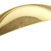 2-1/2" Laurey Cup Pull Polished Brass