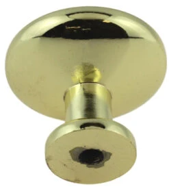 Liberty 1-3/16" Elegant Knob Polished Brass With Almond Ceramic Center -D'Lawless Hardware Shop polished brass knob with an almond ceramic center lq p50162v pba c7 23 62656.1642106018