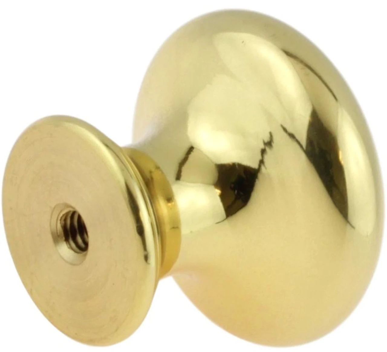 Liberty 1-1/4" Traditional Style Knob Polished Brass 2 Liberty 1-1/4" Traditional Style Knob Polished Brass - Image 2