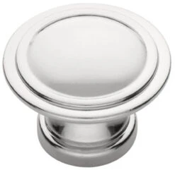 Liberty Bag Of 25 Polished Chrome Ridge Knob - 30mm
