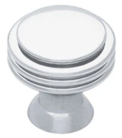 Liberty 1-1/16" Geometrics Collection Ring Knob Polished Chrome