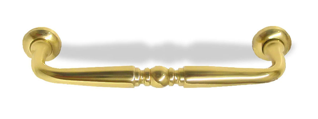Liberty 4" Elegant Turned Pull Polished Solid Brass 1 Liberty 4" Elegant Turned Pull Polished Solid Brass