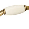 Liberty 3" White Ceramic Center Pull Antique English