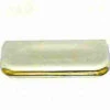 3" Ivory Plastic Pull Polished Brass