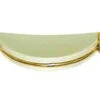 3" Curved Pull Polished Brass With Ivory Plastic