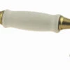 Amerock 3" White Ceramic Center Pull Solid Brass