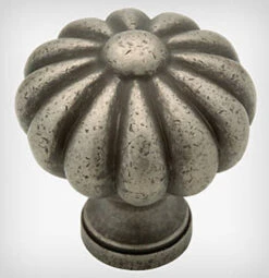 Liberty 1-1/3" Avante Pumpkin Knob Tumbled Pewter