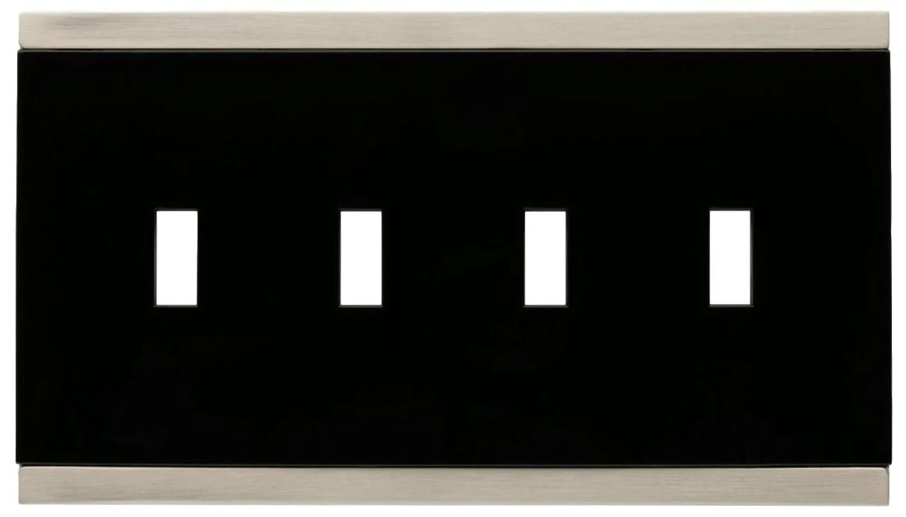 Franklin Brass - Basic Stripe Quad Toggle Switch Wall Plate - 135763 1 Franklin Brass - Basic Stripe Quad Toggle Switch Wall Plate - 135763