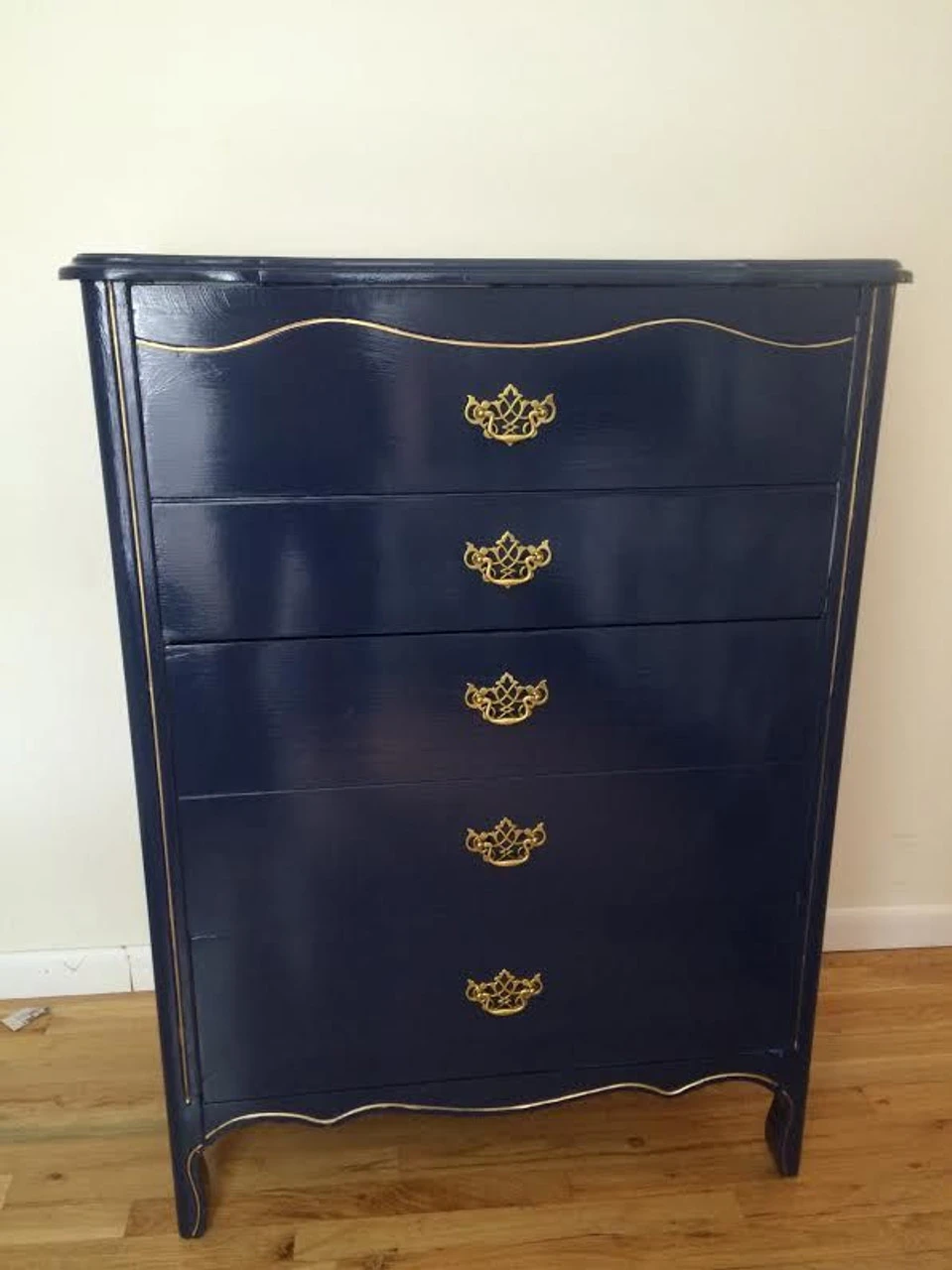 2-1/2" Queen Anne Chippendale Bail Pull Satin Brass 4 2-1/2" Queen Anne Chippendale Bail Pull Satin Brass - Image 4