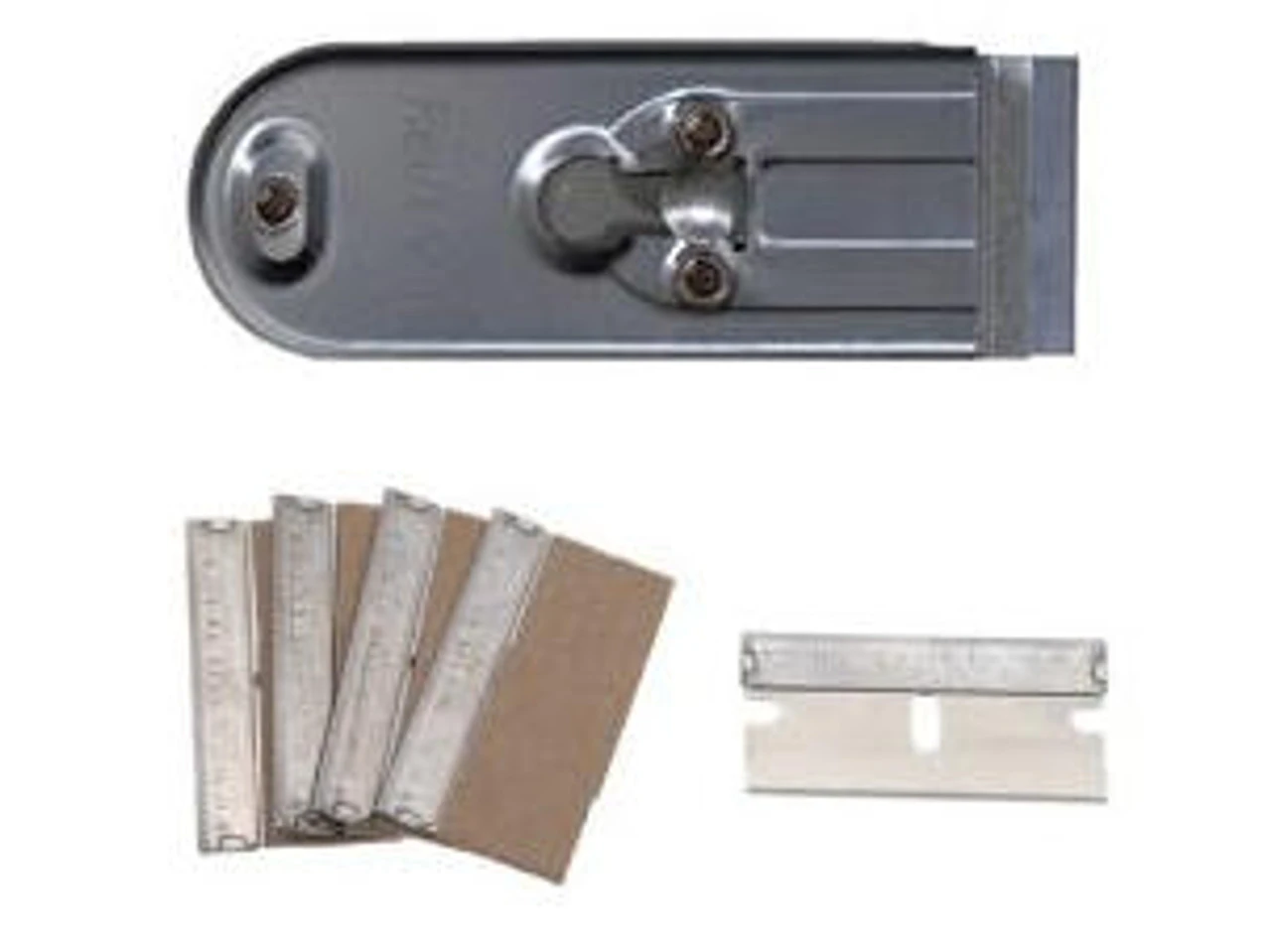 Razor Blade Scraper & 5 Blades - Red Devil T-RD-3222 1 Razor Blade Scraper & 5 Blades - Red Devil T-RD-3222