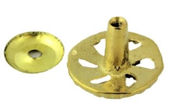 1-1/4" Restorers Classic Flora Knob With Backplate Brass -D'Lawless Hardware Shop restorers classic flora brass knob w backplate furniture cabinets 1 1 4 k32 k1asb 6 49640.1644435914