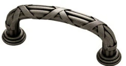 3-3/4" Ribbon And Reed Pull Pewter