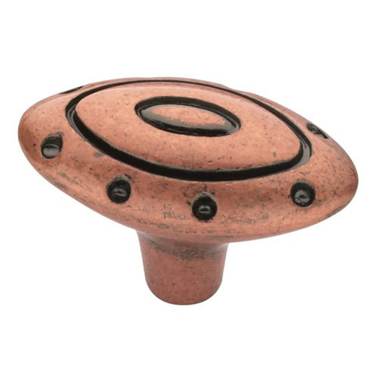 Liberty 1-3/4" Ring & Dot Knob Copper Kettle 1 Liberty 1-3/4" Ring & Dot Knob Copper Kettle