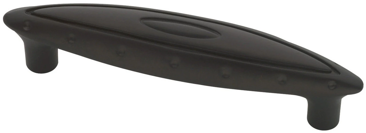 Liberty 3-3/4" Ring & Dot Oval Pull Dark Oil Rubbed Bronze 2 Liberty 3-3/4" Ring & Dot Oval Pull Dark Oil Rubbed Bronze - Image 2