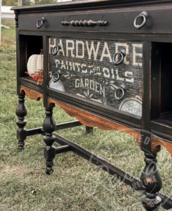 2" Ring Pull Dark Antique Bronze -D'Lawless Hardware Shop ring pulls on a sideboard 41021.1697024120