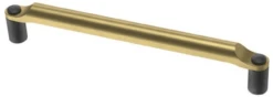 Liberty 6-5/16" Riveted Pull Brushed Brass With Soft Iron
