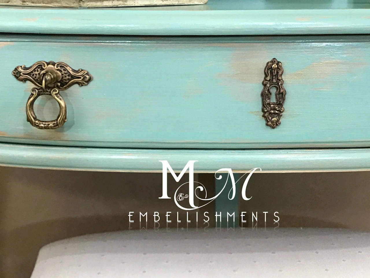 2-3/4" Rococo Or Late Baroque Style Drop Pull Antique English 9 2-3/4" Rococo Or Late Baroque Style Drop Pull Antique English - Image 9