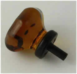 1-3/8" Octagon Cut Glass Knob Root Beer With Oil Rubbed Bronze 18 1-3/8" Octagon Cut Glass Knob Root Beer With Oil Rubbed Bronze -D'Lawless Hardware Shop root beer cut glass knob octagon w oil rubbed bronze 36mm 8 11312.1657657165