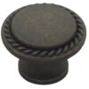 Liberty 1-3/16" Contempo Rope Edge Knob Oil Rubbed Bronze