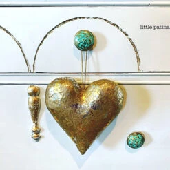 1-1/4" Old Rose Pattern Knob Verdigris -D'Lawless Hardware Shop rose pattern verdigris knob 1 70393.1657737937