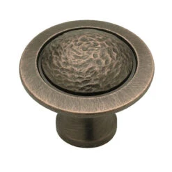 Liberty 1-1/2" Hammered Rough & Smooth Knob Venetian Bronze