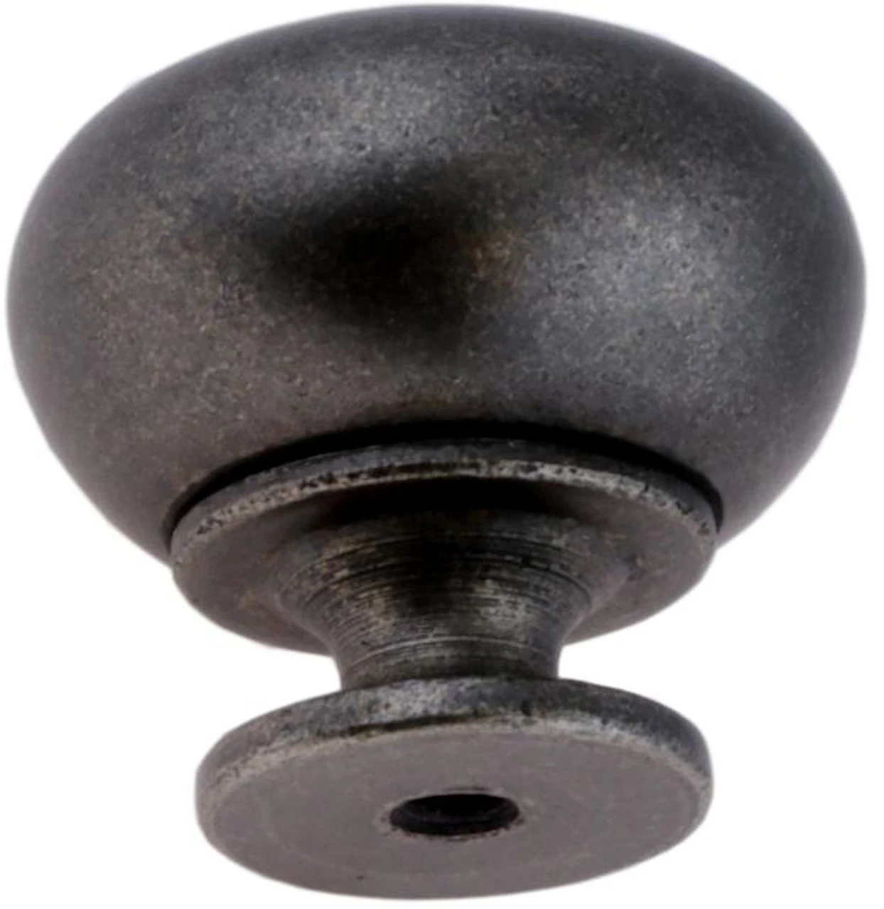 Liberty 1-1/4" Round Hollow Knob Iron Pewter 2 Liberty 1-1/4" Round Hollow Knob Iron Pewter - Image 2