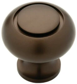 Liberty 1-3/16" Round Top Circle Knob Rubbed Bronze