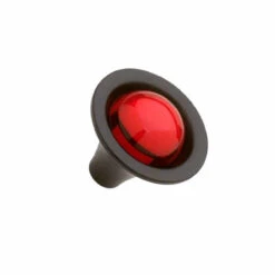 Liberty 1-1/4" Glass Knob Ruby And Black