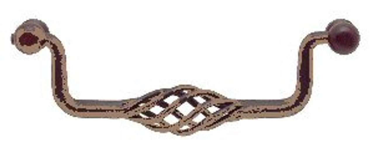 Liberty 3-3/4" Bird Cage Bail Pull Rust Finish 1 Liberty 3-3/4" Bird Cage Bail Pull Rust Finish